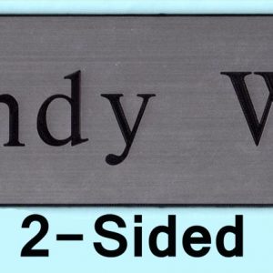 City College - 2-SIDED name plates 2x8-0
