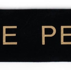 Deluxe (formerly FMC Merrill) - Idaho Independent Bank name plates 1.5 x 12 - WITH MAGNETIC STRIPS-0