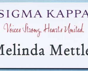 Sigma Kappa - Voices Strong. Hearts United. 1.5 x 3 tags-0