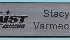Association for Iron & Steel Tech (AIST) - engraved tag-0