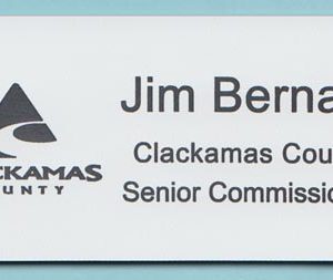 Clackamas County Board of Commissioners - white/black engraved-0