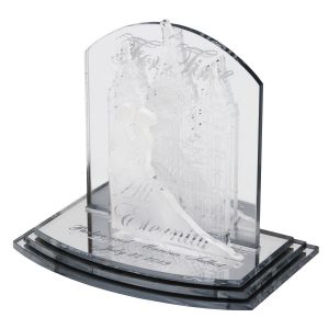 Personalized Mirrored Acrylic LDS Temple Wedding Cake Toppers -0