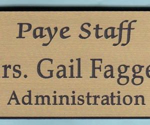 Paye Funeral Home - Administration Magnet (gold)-0