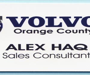 Volvo Name Tags with County or City Name-0