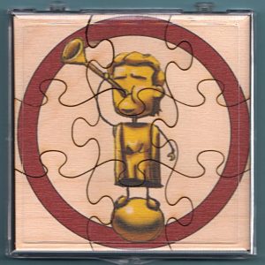 Printed birch wood LDS primary puzzle featuring an Angel Moroni graphic.