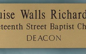 Nineteenth Street Baptist Church - 1 x 3 gold-0