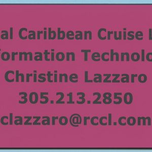 Waveguide - Royal Caribbean Cruise - 4x6 sign-0