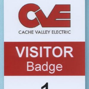 Alphagraphics WV - Cache Valley Electric (CVE) - Visitor Badge-0