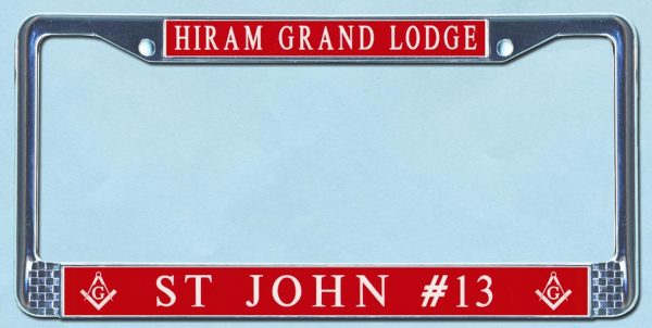 Hiram Grand Lodge - license plate frame-0