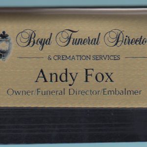 Boyd Funeral Directors - Pocket Tag-0