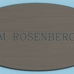 Engineers Country Club Mens Silver Oval Plate-0