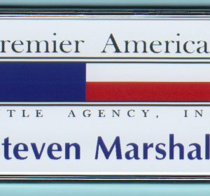 Premier American Title Agency - Framed Name Tag-0