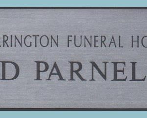 Harrington Funeral Home 1.5 x 3 white-0