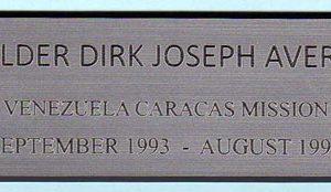 Missionary Exchanges - Perpetual Plaque Inserts-0