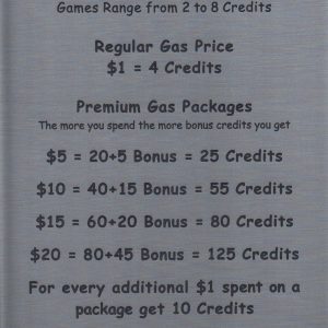 Cohn Restaurant Group - Game Card Prices Sign-0