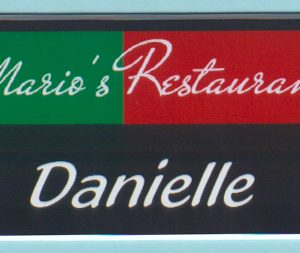 Mario's Restaurant - Name Tag -0