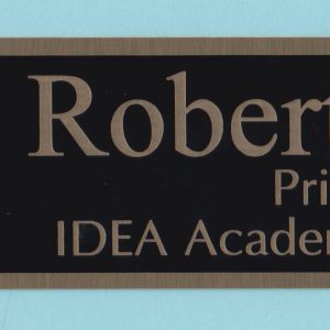 IDEA Public Schools - Metal Name Plate-0