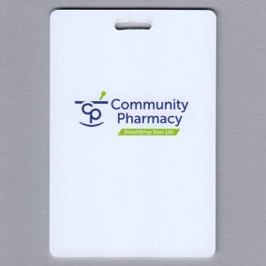 Emprint/Moran - Community Pharmacy Vertical Tags with Lanyards and Strap Clips-0
