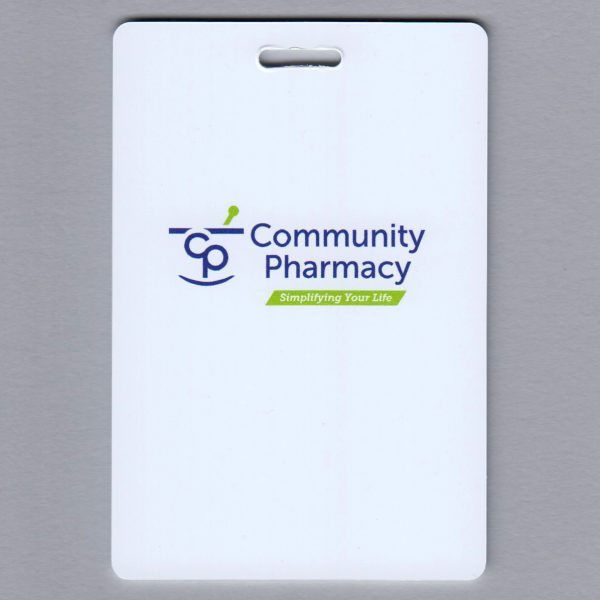Emprint/Moran - Community Pharmacy Vertical Tags with Lanyards and Strap Clips-0
