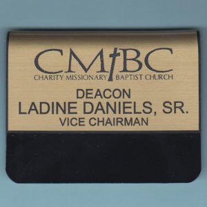 Charity Missionary Baptist Church (CMBC) - Pocket Tag-0