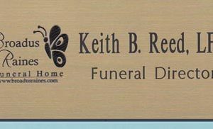Laser engraved name tag with up to 2 lines of engraved text
