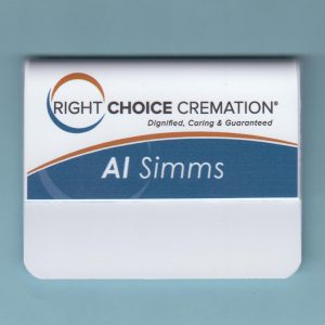 FastSigns - Right Choice Cremation - Pocket Tag-0