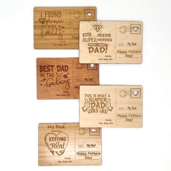 Personalized Wooden Postcards for Birthdays, Holidays, and Annviersaries-15129