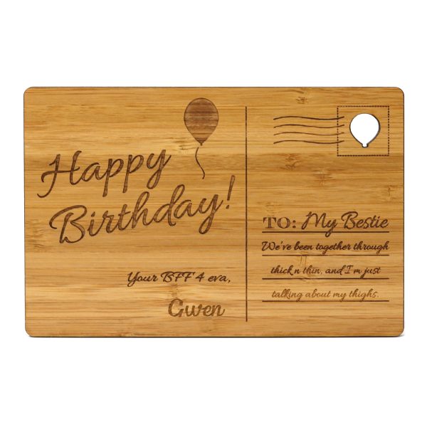 Personalized Wooden Postcards for Birthdays, Holidays, and Annviersaries-13285