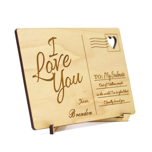 Personalized Wooden Postcards for Birthdays, Holidays, and Annviersaries-13289