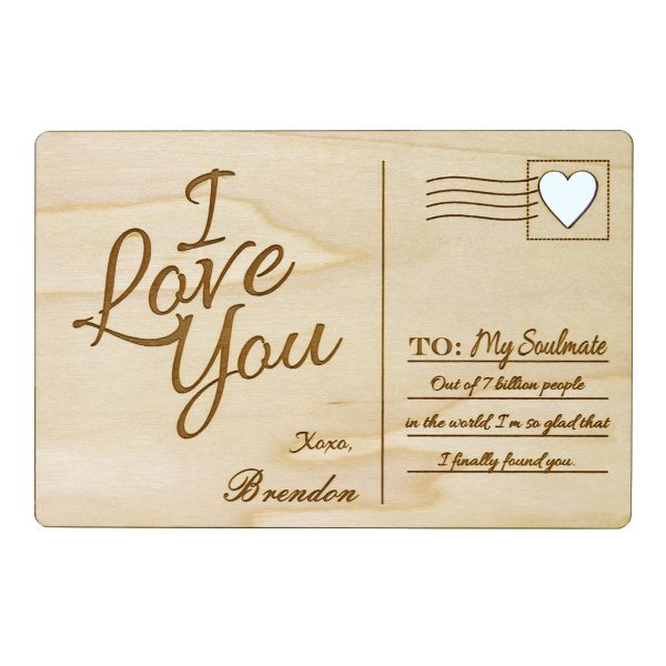 Personalized Wooden Postcards for Birthdays, Holidays, and Annviersaries-13290