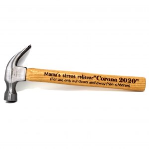 Personalized 16oz Hardwood Handle Steel Head Claw Hammer-0