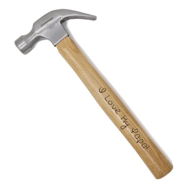 Personalized 16oz Hardwood Handle Steel Head Claw Hammer-13378