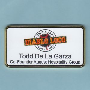 August Hospitality Group - Diablo Loco w/Names framed manager tags-0