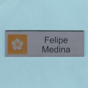 Alphagraphics WV - Orange Block with Swirl Logo Tags-0