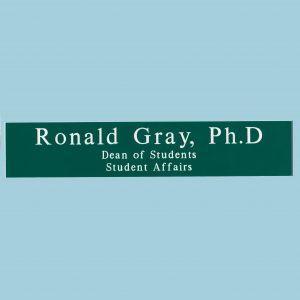 Felician University - Name Plates 2 x 10-0