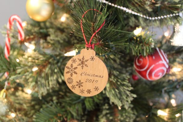 Wooden Bauble Ornament - Personalized-14265