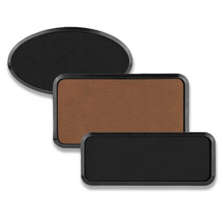 Framed Leather Name Tags – Blank