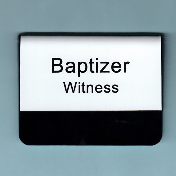 LDS Temple Baptizer Witness Name Tags - Pocket -0