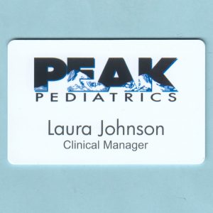 PEAK Pediatrics Name Tag with Magnet-0