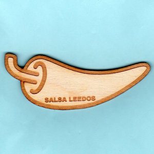 Salsa Leedos - Chile Shaped Wooden Tags-0