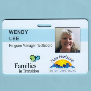 Families In Transition / New Horizons ID Badges - Punched Slot-0