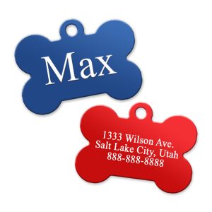 Customizable Pet Tag - Bone Shaped-0