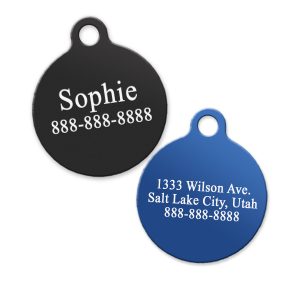 Customizable Pet Tag - Circle Shaped-0