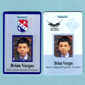 Olympic Aquatics - 2 Sided ID Badge - Adonis The Jupiter Photography & RHL ID Badge -0