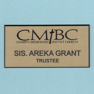 Charity Missionary Baptist Church (CMBC) - Name Tag-0