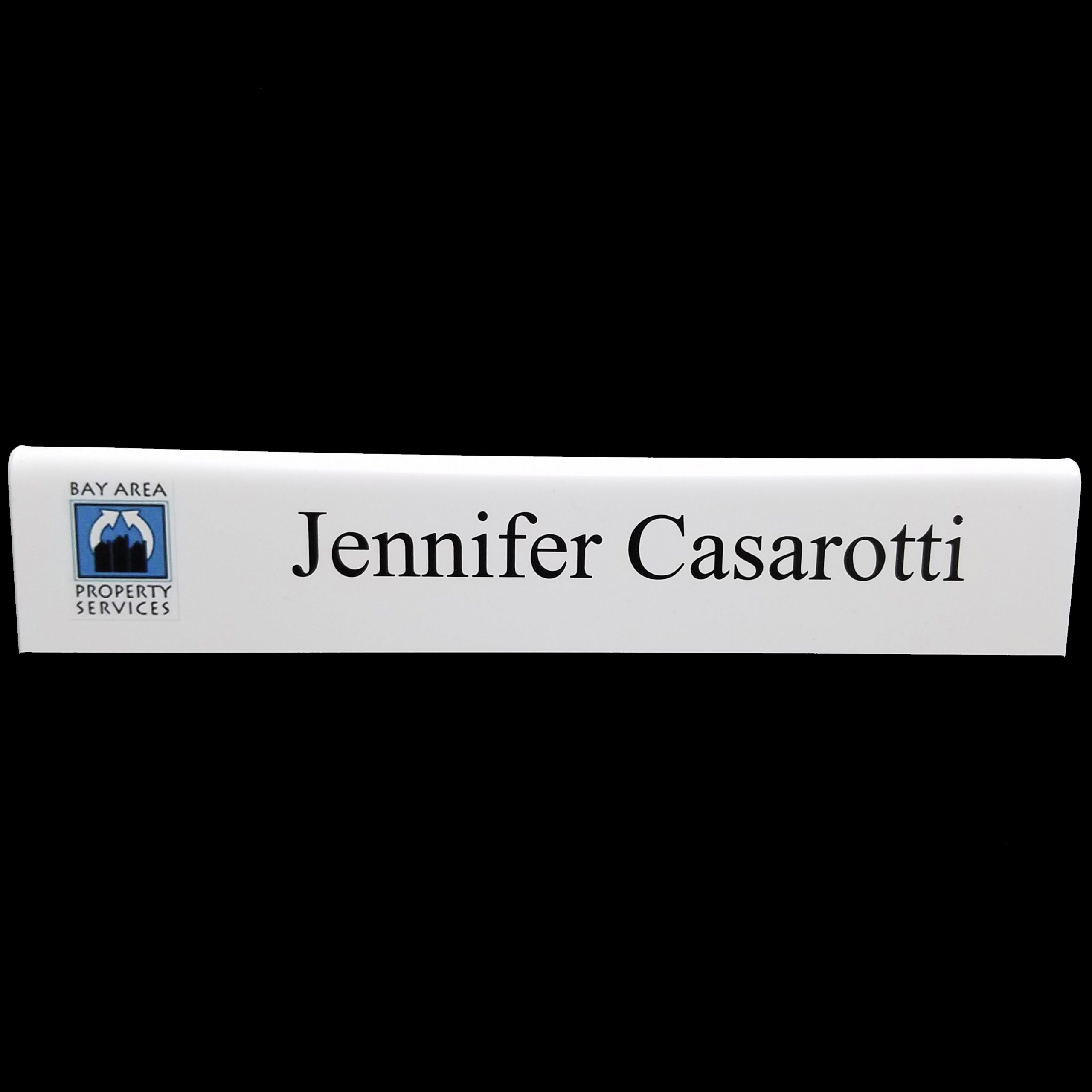 Bay Area Property Services - Tent Shaped Name Plate-0