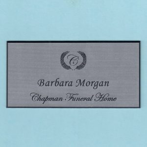 Chapman Funeral Home - Name Tags