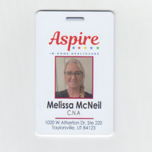 Aspire Home Health & Hospice - 2 sided ID Badge