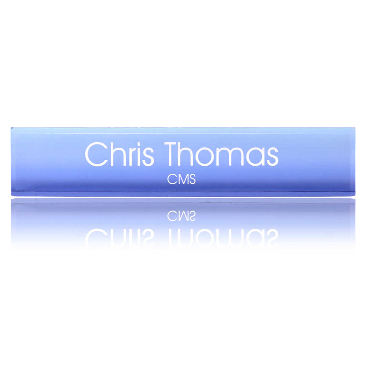 Personalized Acrylic Block Name Plate Printed Background with Text-13395