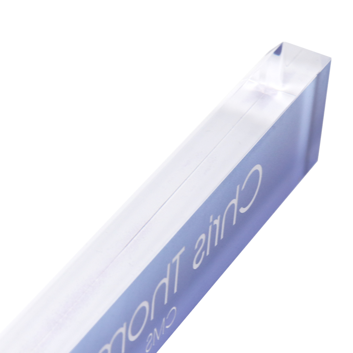 Personalized Acrylic Block Name Plate Printed Background with Text-13392